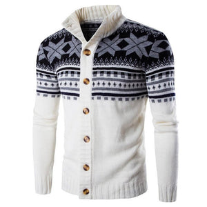2019 New Men's Sweaters Muscle Slim Fit Cardigan Long Sleeve Autumn Winter Jacket Casual Coats Christmas Pattern Knitted Outwear